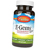 Вітамін Е Carlson Labs E-Gems 400 IU 60 капс гел, фото 4