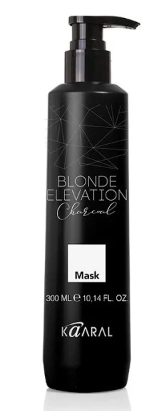 Kaaral Blonde Elevation Black Mask - Чорна вугільна тонуюча маска для освітленого волосся, 300 мл 1088