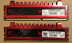 8GB 2x4GB DDR3 1600MHz CL9 G.Skill Ripjaws PC3 12800U RAM Оперативна пам'ять Dual Channel KIT F3-12800CL9D-8GB