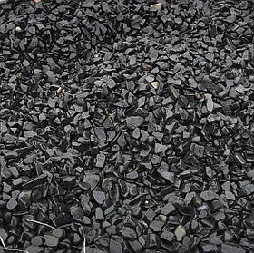 Галька декоративна (25 кг) чорна базальтова 15-25 мм для клумб та ландшафту