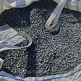 Галька сіра графітова базальтова для ландшафтного дизайну та декору клумб (ціна за 1 кг від 1 тони), фото 3