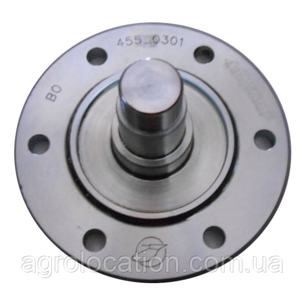 Вал з маточиною диска Рубін 9 (ст/обр. 6 отв. до 31.05.2007 р/в) D160x88 M30x1,5-LH Zn ліва, фото 1