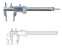 ШТАНГЕНЦИРКУЛЬ С ЦИФРОВОЙ ИНДИКАЦИЕЙ КАНАВОЧНЫЙ 0-150