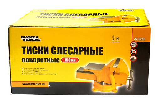 Лещата слюсарні поворотні MASTERTOOL 07-0215 150мм, фото 3