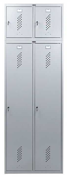 Шкаф одежный металлический для раздевалок и гардеробов,для хранения личных вещей, LS-21-60 с антресолью - фото 1 - id-p1504039726