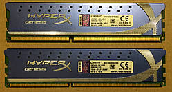8GB 2x4GB DDR3 1600MHz CL9 Kingston HyperX Genesis PC3 12800U RAM Оперативна пам'ять Dual Channel KIT