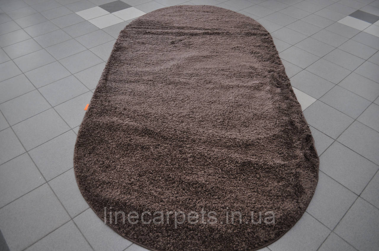 Ворсистий килим, коричневий SHAGGY BRAVO 1  D.BROWN