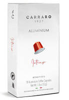 Nespresso капсулы Carraro Intenso 10 ALUMINIUM кофе в капсулах Неспрессо Карраро