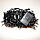Гірлянда Нитка Конус-рис LED 500 теплий білий, чорний провід, фото 4