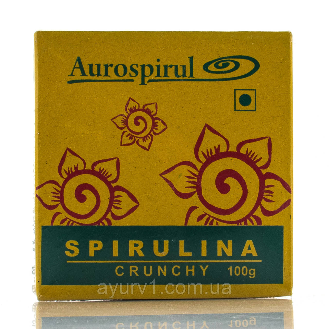 Спіруліна хрустка Ауроспіруль Ауровіль/Aurospirul Spirulina Crunchy / 100 г.