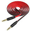 Кабель AUX-AUX HOCO AUX audio cable UPA16 |2M| Чорно-червоний, фото 2