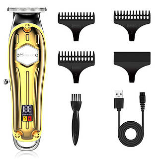 Комбо-набір (машинка + тример) "Surker Hair Clippers Cordless Gold" (K7S-gold+SK-I9GO), фото 4