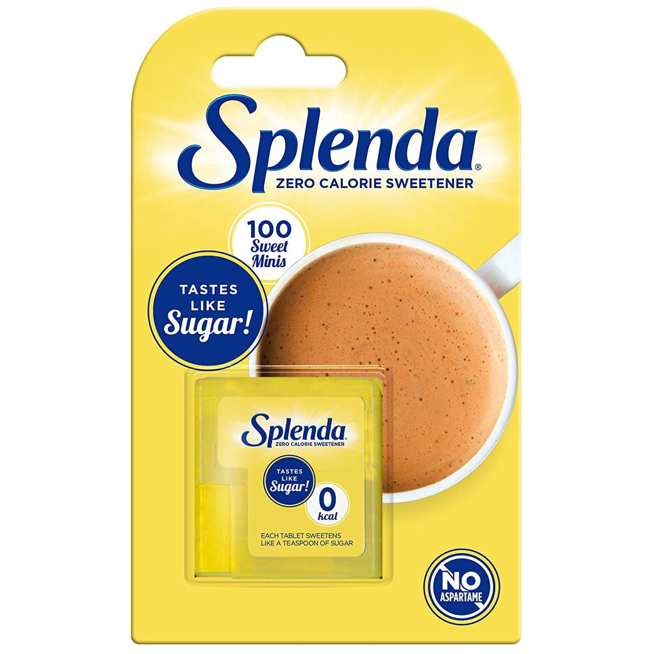 Низькокалорійний натуральний підсолоджувач цукрозамінник Splenda minis 100 таблеток сукралоза