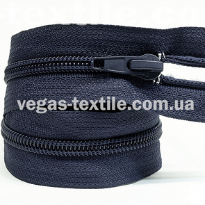 Блискавка спіральна 45 см Темно-синій (Тип 5)