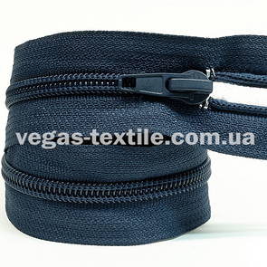 Блискавка спіральна 45 см Синій (Тип 5)