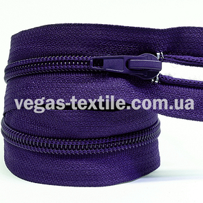 Блискавка спіральна 45 см Фіолетовий (Тип 5)