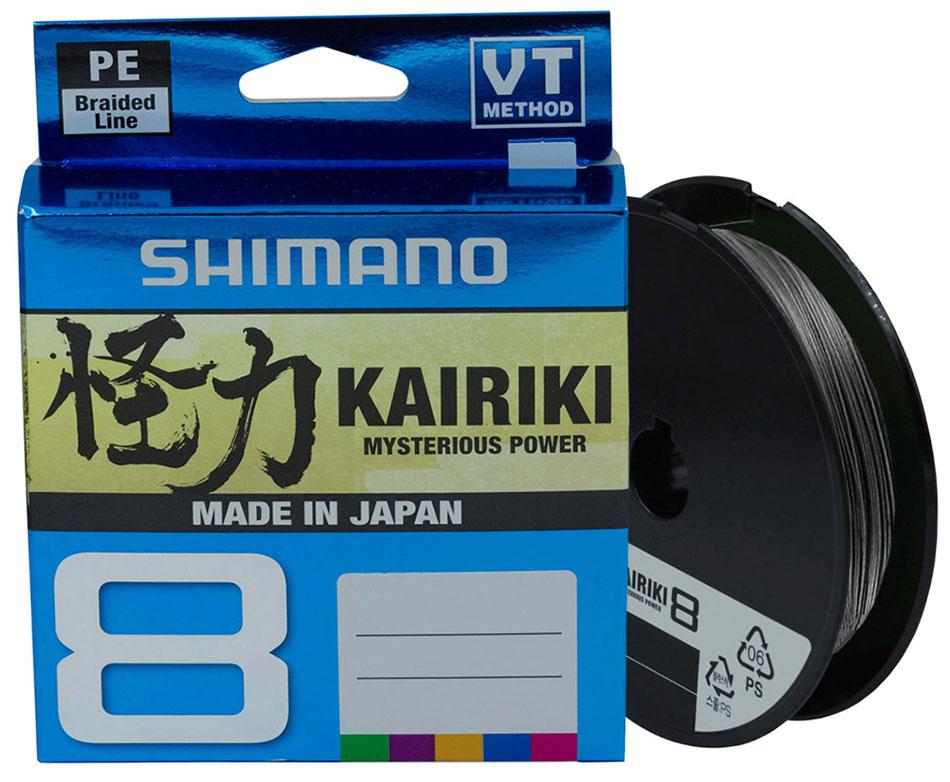 Шнур Shimano Kairiki 8 PE (Steel Gray) 150m 0.20mm 17.1kg