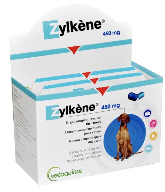 Зилкене 450мг №10 Zylkene капсули-антистрес для собак і котів