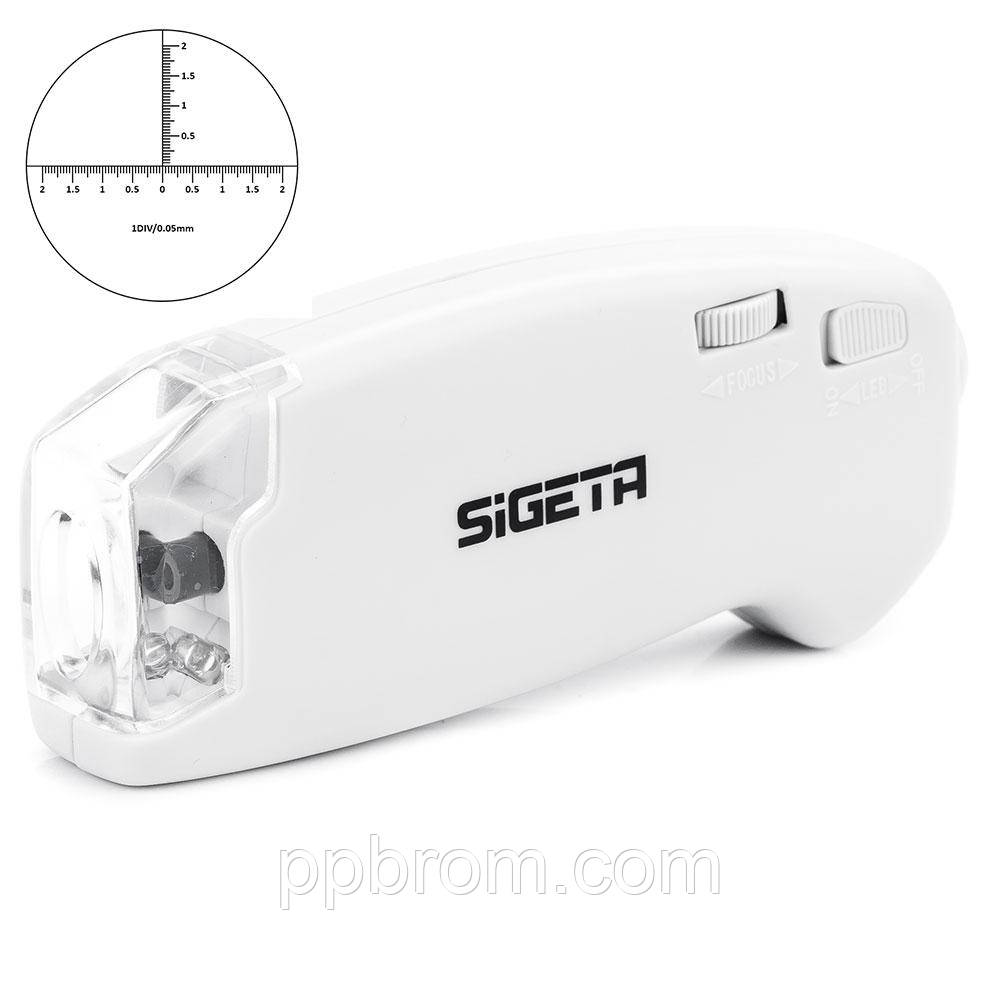 Мікроскоп SIGETA MicroGlass 40x R/T (зі шкалою)