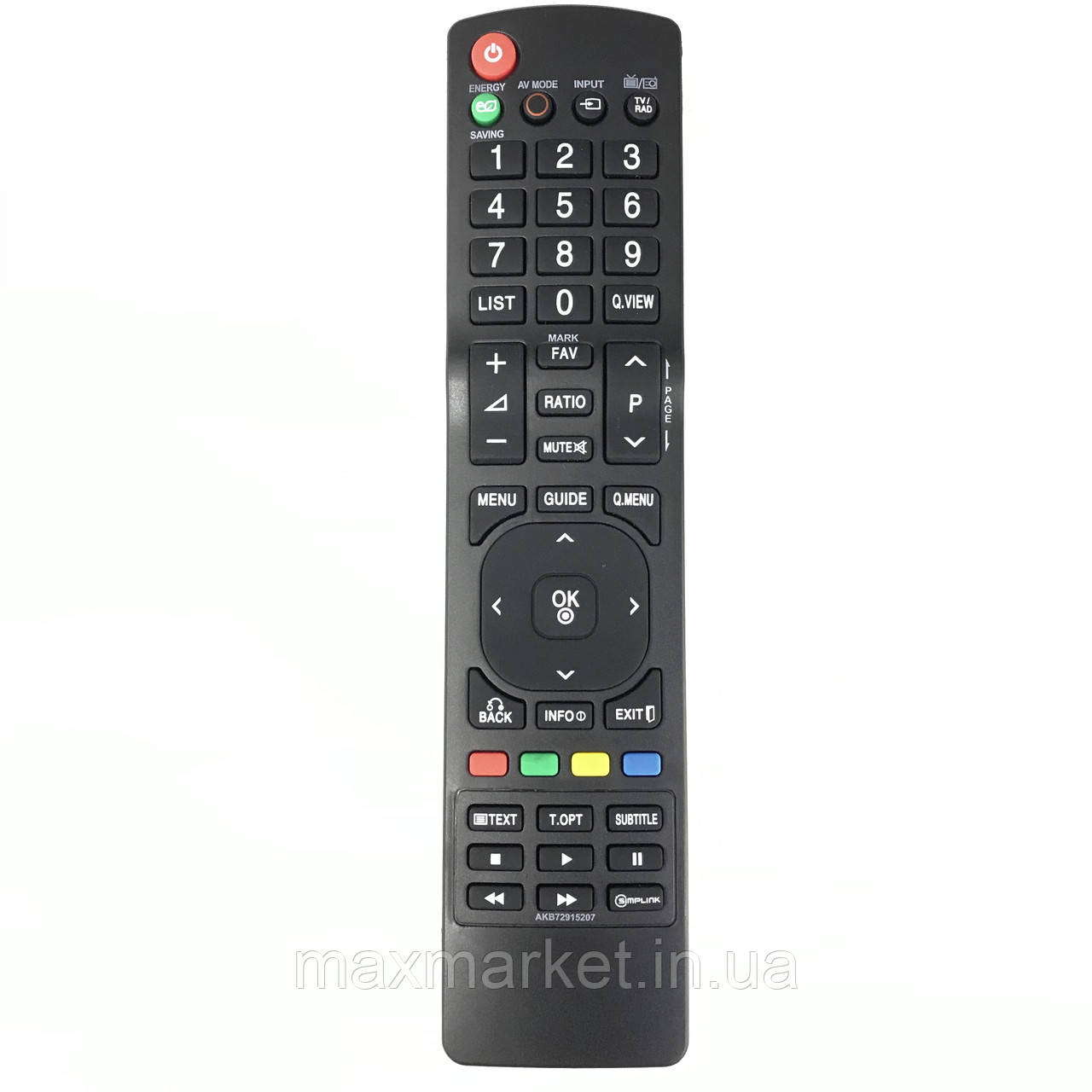 Пульт дистанційного керування для телевізора LG AKB 72915207 [TV]