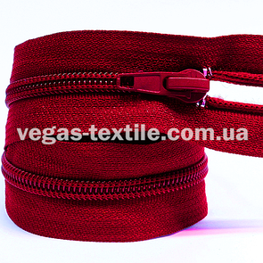 Блискавка спіральна 45 см Червоний (Тип 5)