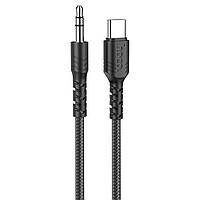 Кабель Type-C to Aux 3.5 мм HOCO Digital audio conversion cable UPA17 |1M| Черный