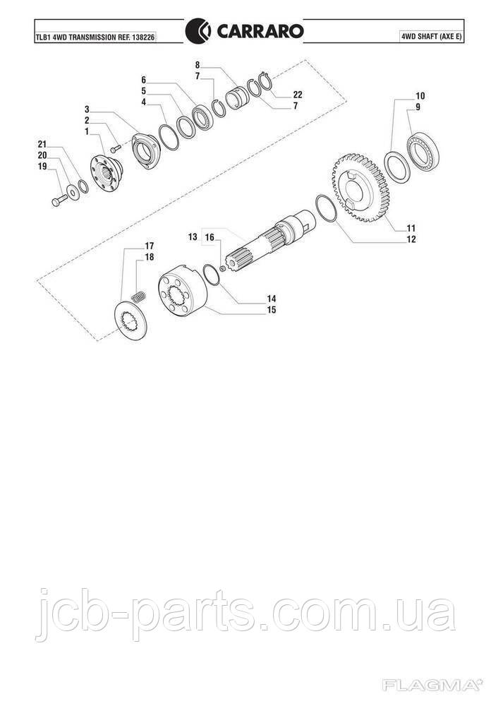 139008 (CA0139008) forgings, flange (ФЛАНЕЦЬ ДЛЯ ГОЛОВНОЇ ПАРИ) CARRARO