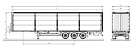 Стандартный шторный полуприцеп Kaessbohrer K.SCX X / 125 - 12 / 27 RU_I