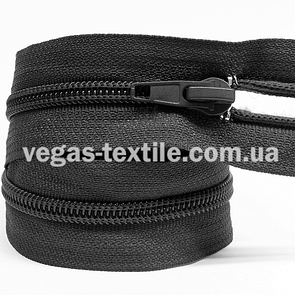 Блискавка спіральна 45 см Темно-сірий (Тип 5)