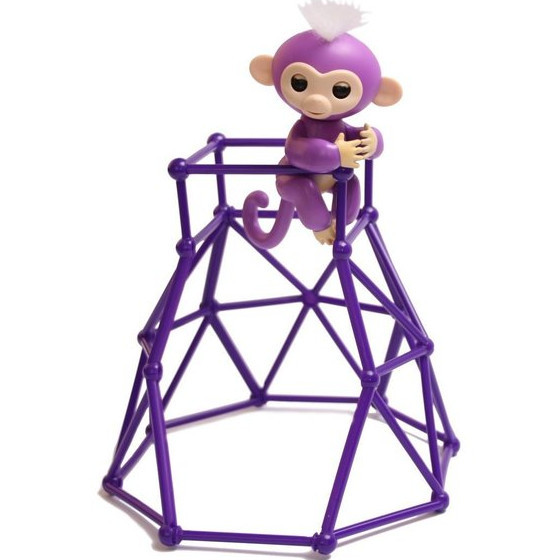 Комплект Fingerlings Jungle Gym PlaySet інтерактивна мавпочка Фіолетовий 198713, фото 1