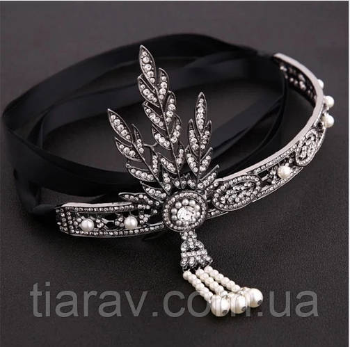 Украшение для волос в стиле Гетсби, тиара диадема Гетсби, бижутерия (ID ...