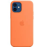 Силиконовый чехол-накладка Apple Silicone Case with MagSafe for iPhone 12 | 12 Pro, Kumquat (MHKY3)