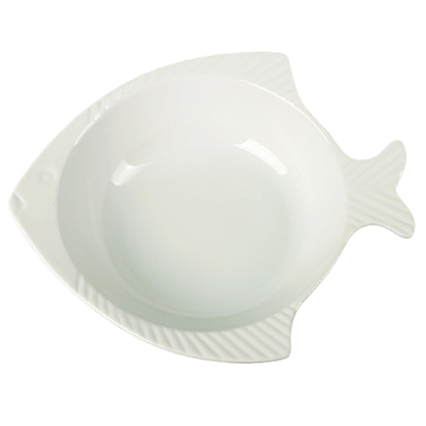 Салатник порцеляновий "Риба" - 305 мм, білий