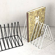 Тримач для журналів і книг Triangle 26х18х19 см, білий, фото 2