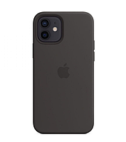 Чехол силиконовый Silicone Case для Apple iPhone 12 Pro Max OEM Original 1:1 (Black) Черный