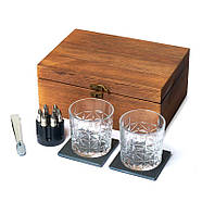 Набір для віскі (2 склянки, кулі для віскі 6 шт, щипці, багаття), фото 4