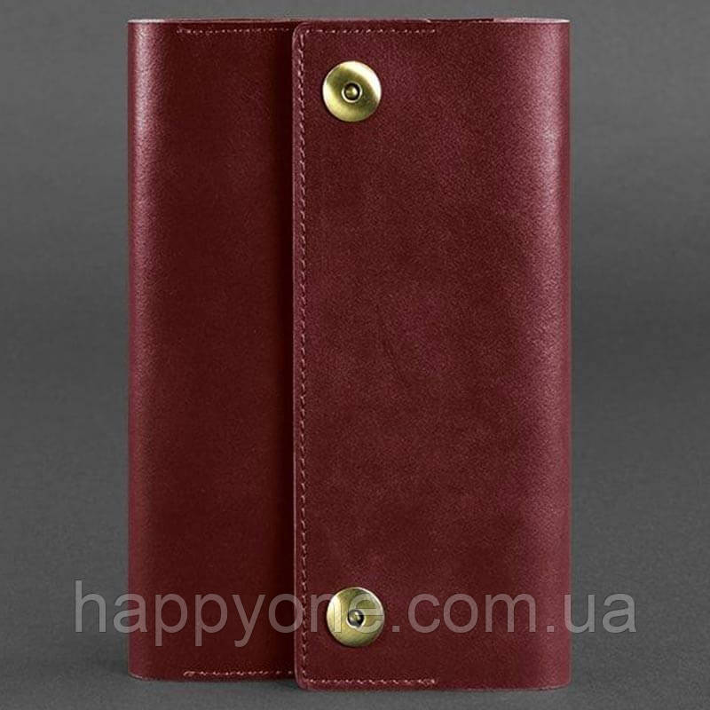 Шкіряний блокнот софт-бук 5.0 (бордовий)
