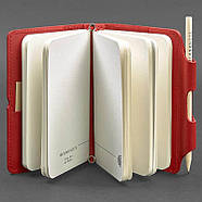 Шкіряний блокнот софт-бук 3.0 (червоний), фото 3