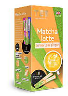 Чай матча с куркумой и имбирем ТЕТ Matcha Latte Tumerlic & Ginger 10 стиков