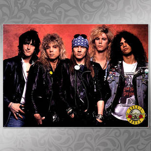 Плакат А3 Рок Gun's n Roses