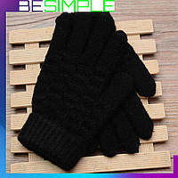 Детские перчатки Touchs Gloves, Зимние перчатки Черный