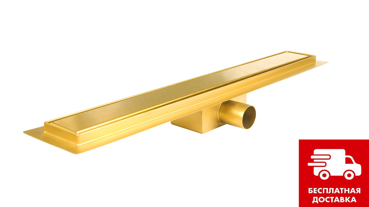 Трап для душу Desire Gold золотий 60 см (600 мм) (Італія), фото 1