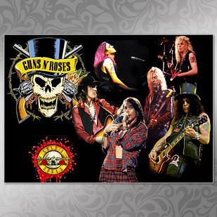 Плакат А3 Gun's n Roses 004