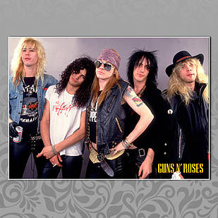 Плакат А3 Gun's n Roses 008