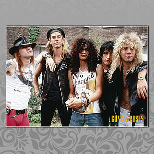 Плакат А3 Gun's n Roses 009