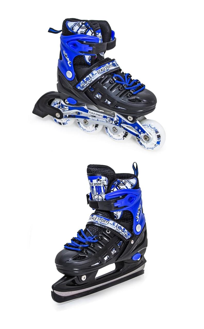 Ролики, ковзани Scale Sports розмір 34-37 сині розсувні (614500120-M), фото 1