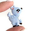 Олень силіконова намистина (бебі блю), фото 3