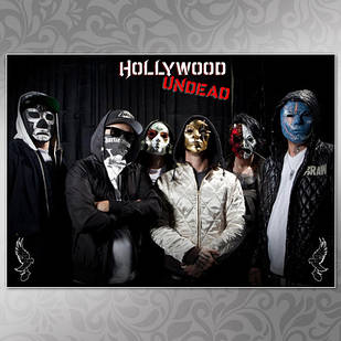 Плакат А3 Рок Hollywood Undead 04