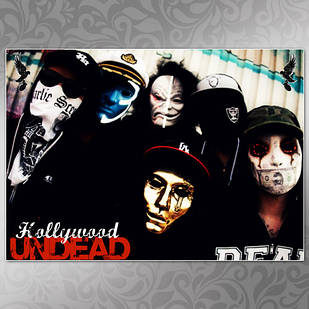 Плакат А3 Рок Hollywood Undead 05