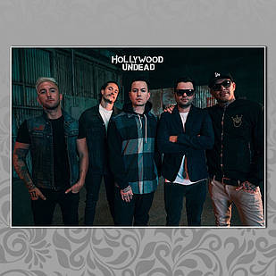 Плакат А3 Рок Hollywood Undead 07